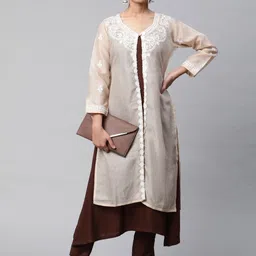 SHADES OF FAASHION Women Longline Button Shrug-40
