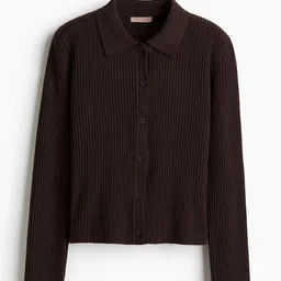 H&M Women Rib-knit Collared Cardigan-picture-17