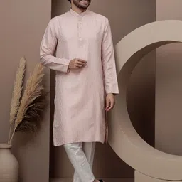 Dulha Ghar Men Embroidered Regular Kurta with Pyjamas-picture-29