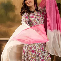 KALINI Women Printed Cotton Blend Kurta Sets-picture-25