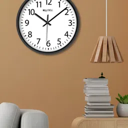 OLIVE TREE Black & White Contemporary Wall Clock-8