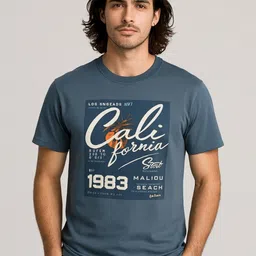 SANDPIPER Men Printed Applique T-shirt-picture-23
