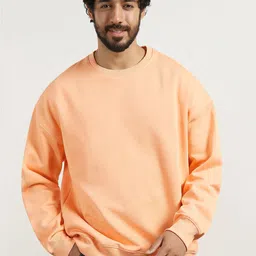 NOBERO Men Oversized Solid Sweatshirt-image-54