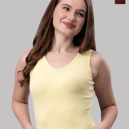 Friskers Women Pack Of 2 Solid V-Neck Cotton Tops-image-48