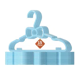 Kuber Industries 15 Pcs Small Baby Hangers For Clothes Hanging For Wardrobe-17
