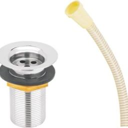 Stainless Steel Waste Coupling For Wash Basin 4 Inch with west pipe set of 1 Cartridge Faucet-image-17