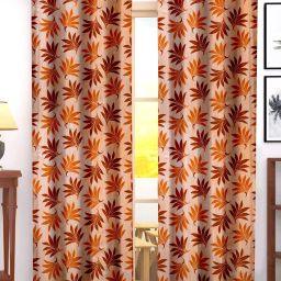 210 cm (7 ft) Polyester Semi Transparent Door Curtain (Pack Of 2)-image-98