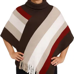 life and style Wool Blend Poncho-picture-36