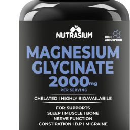 Magnesium Glycinate 2000 mg For Muscle relaxation, Sleep,Heart & Nerve Health-image-74