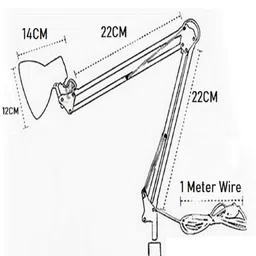 Mufasa White & Black Solid Flexible Spring With On/Off Switch Table Lamp image 4
