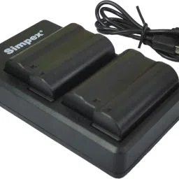 Simpex EN-EL15 Dual Charger with 2nos 4500mAh Li-ion Rechargeable Nikon ENE15Camera Battery Charger-picture-29