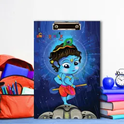 Little Krishna Digital Reprint Clip Board Exam Pad (14x9.5 Inches)-21