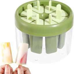 Ice Cream Mold for Kids with Sticks and Cooler Box, Easy Release Popsicle Maker Multicolor Plastic Ice Cube Tray-image-20