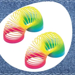 Rainbow Spring Magic Spring Gag Toy for kids (Packof 2pcs)-L57 Slinky Magic Spring Gag Toy-image-71