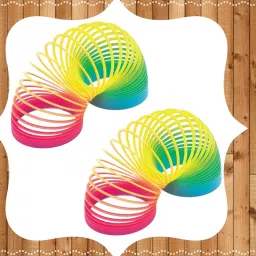 Rainbow Spring Magic Spring Gag Toy for kids (Packof 2pcs)-L355 Slinky Magic Spring Gag Toy-image-63
