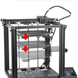 creality Ender-5 Pro 3d printer Cubic-constructure 3d printer kit, dual Y-axis designed, silent motherboard included to avoid noise occurs, together with a removable platform, these features help unlock the uninterrupted printing of 100% filament feed in-out.| Build Volume 220 x 220 x 300mm 3D Printer image 3