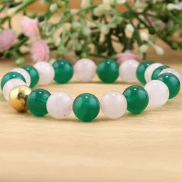 Divine souvenirs Unisex Artificial Beaded Elasticated Bracelet-30