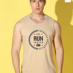 WOOSTRO 2-Pc Printed Odour-Free Cotton Innerwear Vests VWS26(RUN RUST)(RUN WHITE)-30