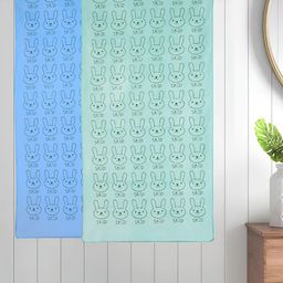 Myntra Elegant Homes Blue & Green 2 Printed Cotton 300 GSM Bath Towel-image-72