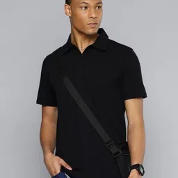 Moda Rapido Men Solid Polo Collar Cotton Relaxed Fit T-shirt-picture-11
