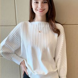 StyleCast Women Striped Boat Neck Pullover-picture-48