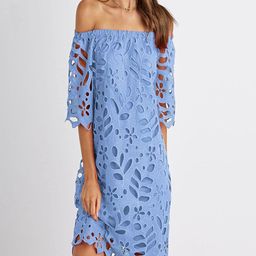 bebe Women Off-Shoulder A Line Dress-image-94