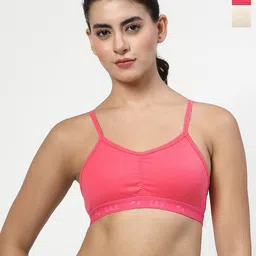 LILY Pack of 2 Seamless Non Padded Slip-on Sports Bra-picture-53