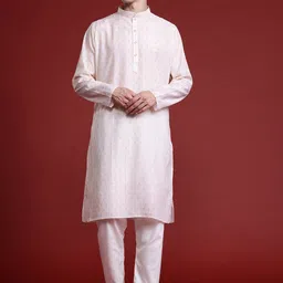 MANQ Men Thread Work Kurta-picture-2