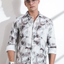 Thomas Scott Men Classic Slim Fit Opaque Casual Shirt-picture-31