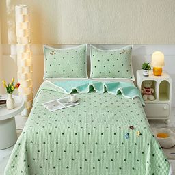 JC HOME Set Of 3 Conversational Printed Double King Size Bed & Pillow Covers-picture-6