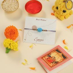 Eyaas Crochet Ball Rakhi With Crochet Toy & Roli Tika-image-43
