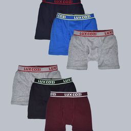 Lux Cozi Boys Pack Of 6 Pure Cotton Assorted Trunk COZI_BOYZ_ICDF_OE_AST_6PC-image-54