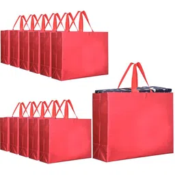 Kuber Industries 12Pc Metallic Laminated Non Woven Return Gift Bags-image-16