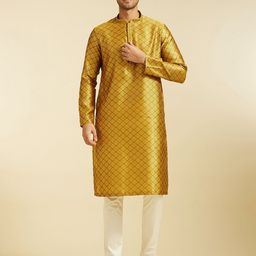 Diwas by Manyavar Men Mirror Work Kurta-image-82