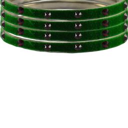 Vidhya Kangan Green Brass Bangles-image-97