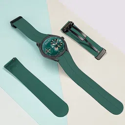 DOUBLERUN Unisex Dial & Straps Analogue Chronograph Watch H05N18062-47