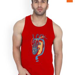 SLOWLORIS Pack Of 2 Printed Combed Cotton Bio-Wash Gym Vest-picture-29