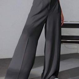 BROADSTAR Women Smart High-Rise Easy Wash Pleated Trousers-image-48