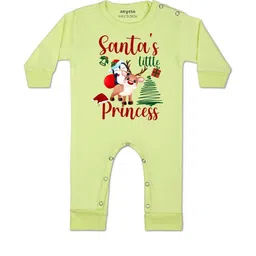 Arvesa Kids-Unisex Yellow Cotton Rompers-picture-17