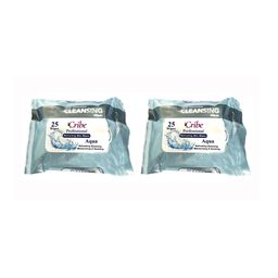 CRIBE Set Of 4 Rose & Aqus Extract Wet Cleansing Wipes With Vitamin E - 25 Wipes Each-11