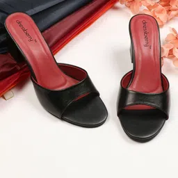 DressBerry Women Solid Textured PU Wedge Sandals-36