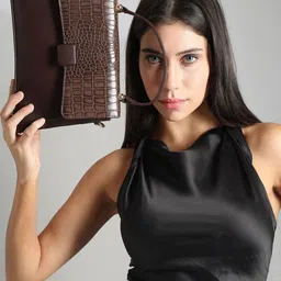 Scrumbler Leather Structured Handheld Bag with Quilted-9