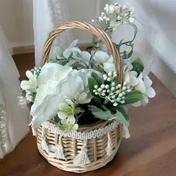 Art Street Beige 1 Pieces Hydrangea Artificial Flower With Pot-image-38