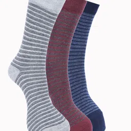 Force NXT Pack Of 3 Striped Cotton Ankle-Length Socks-image-86