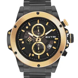EXTRI Men Dial & Stainless Steel Bracelet Style Straps Analogue Watch X6080-D-17