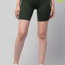 ULLAS Women Pack of 2 Skinny Fit Mid-Rise Cycling Sports Shorts-22