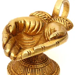 Exotic India Brass Hand Shaped Diya-image-16