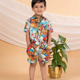 BEBE UNICORN Boys Printed Shirt with Shorts-13