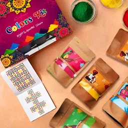 eCraftIndia 5-Pcs Assorted Gulal Holi Colours-42