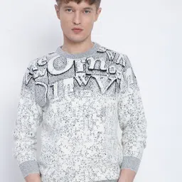 SHOWOFF Men Typography Printed Round Neck Pullover-picture-31